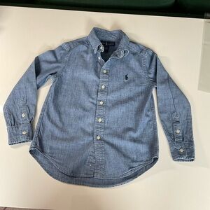 Ralph Lauren Blue Button Down Shirt Size Small/8 Kids - Boy